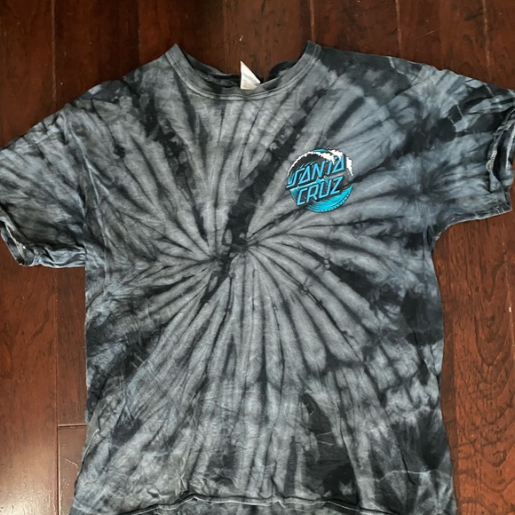 Santa Cruz Skateboards Other - Santa Cruz Tye Dye Wash Logo Tee SZ L
